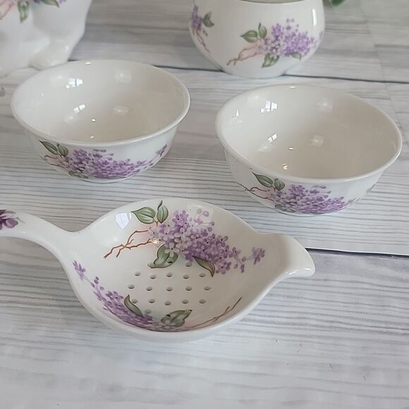 Royal Patrician fine bone china cat creamer and sugar set with accessories - Picture 6 of 14